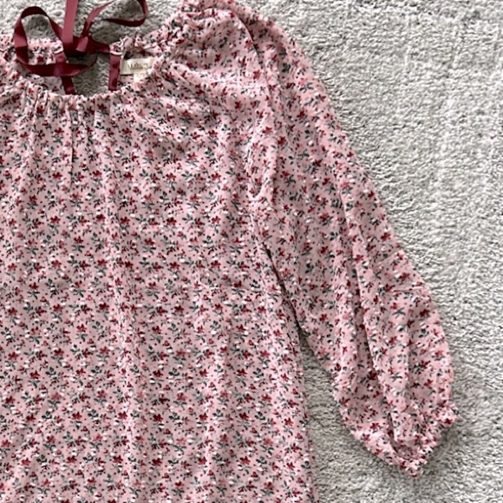Matilda Jane Chelsea Pink Micro Floral Blouse - Picture 5 of 10